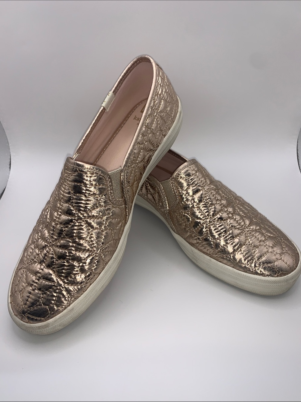 Keds for Kate Spade Quilted Metallic Slip-On 8.5